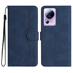 Handytasche Stand Schutzhülle Flip Leder Hülle YX2 für Xiaomi Mi 13 Lite 5G Blau