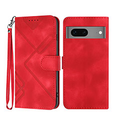 Handytasche Stand Schutzhülle Flip Leder Hülle YX3 für Google Pixel 7 5G Rot