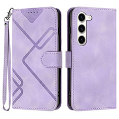 Handytasche Stand Schutzhülle Flip Leder Hülle YX3 für Samsung Galaxy S22 Plus 5G Violett