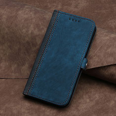 Handytasche Stand Schutzhülle Flip Leder Hülle YX5 für Apple iPhone 13 Pro Blau