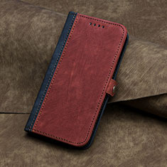 Handytasche Stand Schutzhülle Flip Leder Hülle YX5 für Samsung Galaxy S22 Ultra 5G Rot