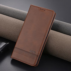 Handytasche Stand Schutzhülle Flip Leder Hülle YZ1 für Xiaomi Redmi Note 13 Pro 5G Braun