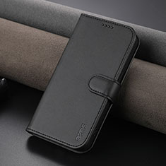 Handytasche Stand Schutzhülle Flip Leder Hülle YZ5 für Apple iPhone 15 Pro Schwarz