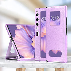 Handytasche Stand Schutzhülle Flip Leder Hülle ZL1 für Huawei Mate Xs 2 Violett
