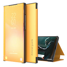 Handytasche Stand Schutzhülle Flip Leder Hülle ZL1 für Samsung Galaxy A30S Gelb