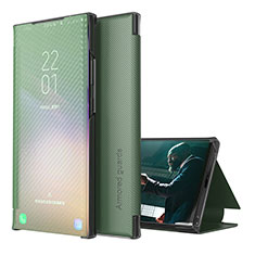 Handytasche Stand Schutzhülle Flip Leder Hülle ZL1 für Samsung Galaxy A50S Grün