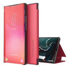 Handytasche Stand Schutzhülle Flip Leder Hülle ZL1 für Samsung Galaxy F12 Rot