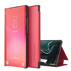 Handytasche Stand Schutzhülle Flip Leder Hülle ZL1 für Samsung Galaxy F62 5G Rot