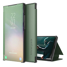 Handytasche Stand Schutzhülle Flip Leder Hülle ZL1 für Samsung Galaxy M32 5G Grün