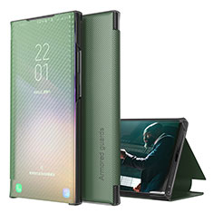 Handytasche Stand Schutzhülle Flip Leder Hülle ZL1 für Samsung Galaxy Note 20 Ultra 5G Grün