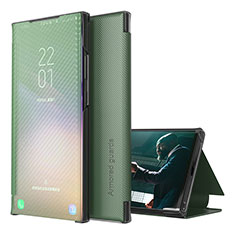 Handytasche Stand Schutzhülle Flip Leder Hülle ZL1 für Samsung Galaxy S20 Grün