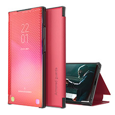 Handytasche Stand Schutzhülle Flip Leder Hülle ZL1 für Samsung Galaxy S22 5G Rot