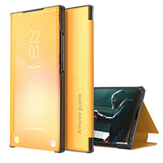 Handytasche Stand Schutzhülle Flip Leder Hülle ZL1 für Samsung Galaxy S22 Plus 5G Gelb