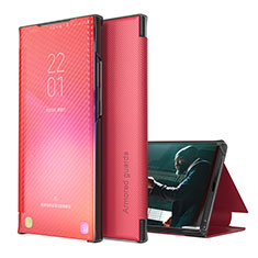 Handytasche Stand Schutzhülle Flip Leder Hülle ZL1 für Samsung Galaxy S22 Plus 5G Rot