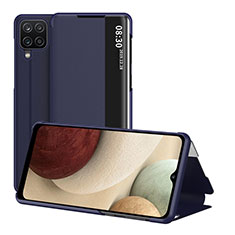 Handytasche Stand Schutzhülle Flip Leder Hülle ZL2 für Samsung Galaxy A12 5G Blau
