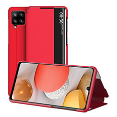 Handytasche Stand Schutzhülle Flip Leder Hülle ZL2 für Samsung Galaxy A42 5G Rot