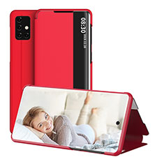 Handytasche Stand Schutzhülle Flip Leder Hülle ZL2 für Samsung Galaxy A51 5G Rot