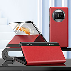 Handytasche Stand Schutzhülle Flip Leder Hülle ZL3 für Huawei Mate X3 Rot