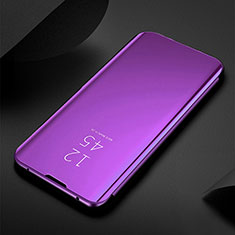 Handytasche Stand Schutzhülle Flip Leder Rahmen Spiegel Tasche für Xiaomi Mi 11 Pro 5G Violett