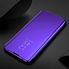 Handytasche Stand Schutzhülle Flip Leder Rahmen Spiegel Tasche M01 für Xiaomi Mi 11 5G Königs Blau