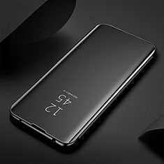 Handytasche Stand Schutzhülle Flip Leder Rahmen Spiegel Tasche M01 für Xiaomi Mi 11 5G Schwarz
