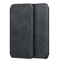 Handytasche Stand Schutzhülle Leder für Apple iPhone SE (2020) Schwarz
