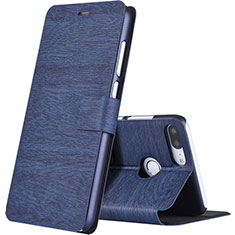 Handytasche Stand Schutzhülle Leder für Huawei Honor 9 Lite Blau