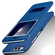 Handytasche Stand Schutzhülle Leder für Huawei Honor Play 7X Blau