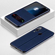 Handytasche Stand Schutzhülle Leder für Huawei P30 Lite Blau
