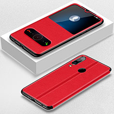 Handytasche Stand Schutzhülle Leder für Huawei P30 Lite New Edition Rot