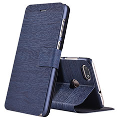 Handytasche Stand Schutzhülle Leder für Huawei P9 Lite Mini Blau