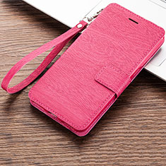 Handytasche Stand Schutzhülle Leder für Huawei Y6 (2019) Pink