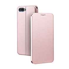 Handytasche Stand Schutzhülle Leder für Oppo RX17 Neo Rosegold