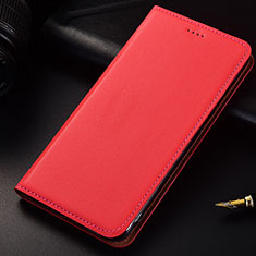 Handytasche Stand Schutzhülle Leder für Samsung Galaxy A6s Rot