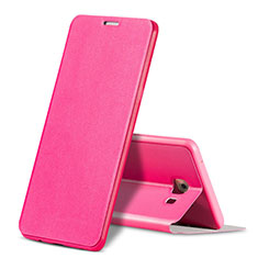 Handytasche Stand Schutzhülle Leder für Samsung Galaxy C9 Pro C9000 Pink