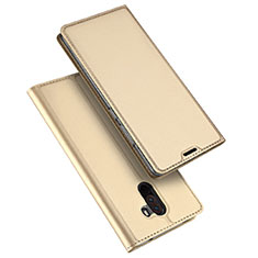 Handytasche Stand Schutzhülle Leder für Xiaomi Pocophone F1 Gold