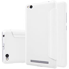 Handytasche Stand Schutzhülle Leder für Xiaomi Redmi 3 Weiß