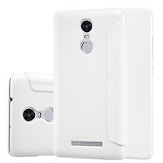 Handytasche Stand Schutzhülle Leder für Xiaomi Redmi Note 3 Weiß