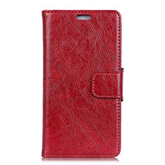 Handytasche Stand Schutzhülle Leder Hülle für HTC Desire 12S Rot