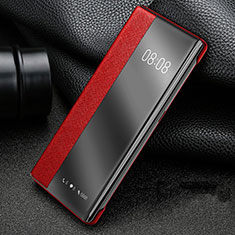 Handytasche Stand Schutzhülle Leder Hülle für Huawei P40 Pro Rot