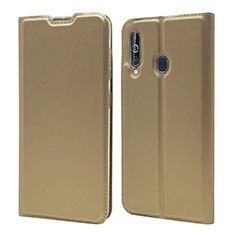 Handytasche Stand Schutzhülle Leder Hülle für Samsung Galaxy M40 Gold