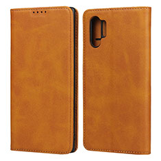 Handytasche Stand Schutzhülle Leder Hülle für Samsung Galaxy Note 10 Plus 5G Orange