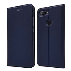 Handytasche Stand Schutzhülle Leder Hülle für Xiaomi Mi 8 Lite Blau