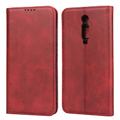 Handytasche Stand Schutzhülle Leder Hülle für Xiaomi Mi 9T Rot