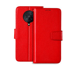 Handytasche Stand Schutzhülle Leder Hülle für Xiaomi Redmi K30 Pro 5G Rot