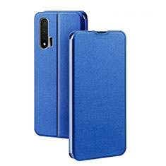 Handytasche Stand Schutzhülle Leder Hülle L01 für Huawei Nova 6 Blau