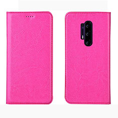 Handytasche Stand Schutzhülle Leder Hülle L01 für OnePlus 8 Pro Pink
