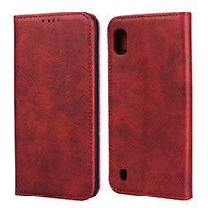 Handytasche Stand Schutzhülle Leder Hülle L01 für Samsung Galaxy A10 Rot
