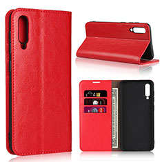 Handytasche Stand Schutzhülle Leder Hülle L01 für Samsung Galaxy A30S Rot