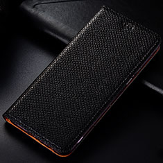 Handytasche Stand Schutzhülle Leder Hülle L01 für Samsung Galaxy A81 Schwarz
